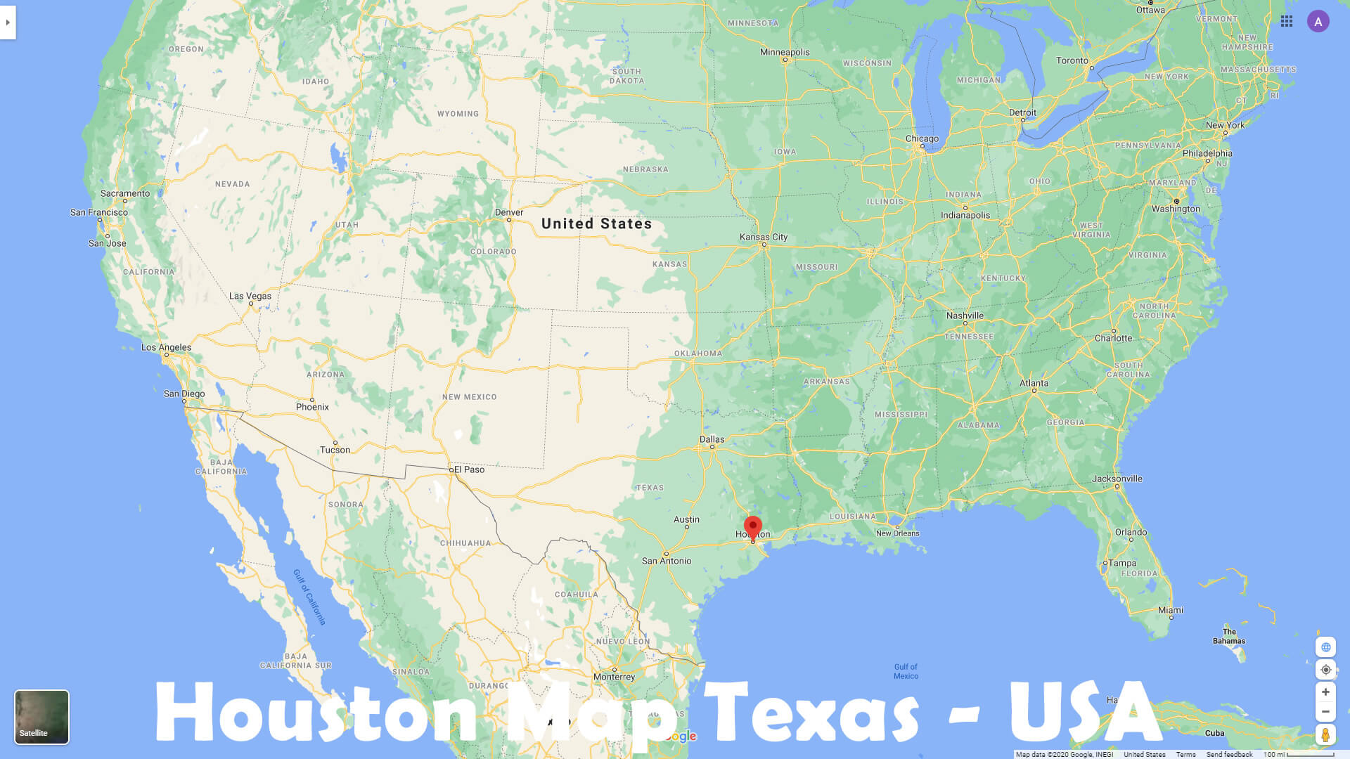 Houston Map Texas   USA